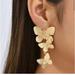 Anthropologie Jewelry | Beautiful Long Dangling Butterfly Earrings - Free Shipping | Color: Gold | Size: Os