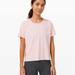 Lululemon Athletica Tops | Lululemon Outrun The Heat Running Top, Size 6, Porcelain Pink Color | Color: Pink | Size: 6