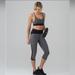 Lululemon Athletica Pants & Jumpsuits | Lululemon Women's Train Times Crop 17 Work Out Inseam Heathered Black Gray Size6 | Color: Black/Gray | Size: 6