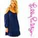 Lilly Pulitzer Dresses | Lilly Pulitzer 100% Silk Cold Shoulder Dress Navy Blue Xs | Color: Blue | Size: Xs