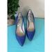 Michael Kors Shoes | Michael Kors Cobalt Blue Leather Heels, Size 8m | Color: Blue | Size: 8