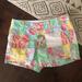 Lilly Pulitzer Shorts | Lilly Pulitzer Patchwork Callahan Shorts Size 2 | Color: Blue/Pink | Size: 2