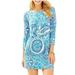 Lilly Pulitzer Dresses | Lilly Pulitzer Sophie Dress Resort White Midnight Blues Upf 50 Size Xs | Color: Blue/White | Size: Xs
