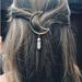 Anthropologie Accessories | Marble Moon Hair Clip | Color: White | Size: Os