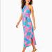 Lilly Pulitzer Dresses | Lilly Bingham Dress In Beach House Blooms | Color: Blue/Pink | Size: L