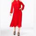 Michael Kors Dresses | Michael Kors Red Midi Dress Sz: M | Color: Red | Size: M