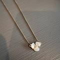 Kate Spade Jewelry | Kate Spade Gold-Tone Pave & Mother Of Pearl Pendant Necklace | Color: White | Size: Os