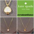 Kate Spade Jewelry | Kate Spade Mini Pendant Necklace | Color: Cream/Gold | Size: Os