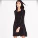 Madewell Dresses | Madewell Velvet Bell Sleeve Dress Xs | Color: Black | Size: Xs