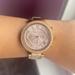 Michael Kors Accessories | Michael Kors Blush Acetate And Rose Gold Tone Parker Glitz Watch | Color: Pink/Silver | Size: Os