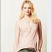 Anthropologie Tops | Left Of Center Pivot Draped Top Size Small | Color: Orange/Pink | Size: S