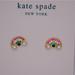 Kate Spade Jewelry | Kate Spade Rainbow Pearl Rhinestone Studs | Color: Pink/Yellow | Size: Os