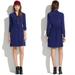 Madewell Dresses | Madewell Blue Silk Cinema Dress Size 6 | Color: Black/Blue | Size: 6