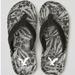 American Eagle Outfitters Shoes | New American Eagle Aeo Men’s Leather Flip Flops - 10 | Color: Black/Gray | Size: 10