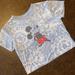 Disney Tops | Disney Mickey Mouse Tie Dye Cropped T-Shirt - Size Large | Color: Blue/White | Size: L