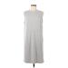 BP. Casual Dress - Shift Crew Neck Sleeveless: Gray Print Dresses - Women's Size Medium