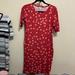 Lularoe Dresses | Lularoe T-Shirt Dress Medium | Color: Red | Size: M