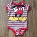 Disney One Pieces | Mickey Mouse, Walt Disney World, Grey & Red, Onsie, Size 12 Months | Color: Gray/Red | Size: 12mb