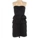 J. Crew Dresses | J.Crew Black Strapless Ruffle Tier Dress Little Black Dress | Color: Black | Size: 4