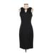 Vince Camuto Casual Dress - Sheath: Black Solid Dresses - Women's Size 4