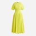 J. Crew Dresses | J.Crew Provence Eyelet Smocked-Waist Midi Dress Nwt Xxl | Color: Yellow | Size: Xxl