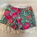 Lilly Pulitzer Shorts | Lilly Pulitzer Women’s Callahan Shorts-Size 6. Tropical/Floral Pattern. | Color: Blue/Green/Pink/Yellow | Size: 6