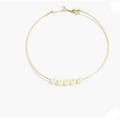 J. Crew Jewelry | J.Crew Gold Plated Fake Pearls Collar Necklace | Color: Cream/Gold | Size: Os