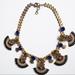 J. Crew Jewelry | J.Crew Multicolor Stone Pendant Jewel Necklace | Color: Blue/Red | Size: Os