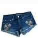 American Eagle Outfitters Shorts | American Eagle Outfitters Cut Off Jean Embroidered Shorts Size 6 | Color: Blue/Purple | Size: 6