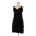 Bailey 44 Casual Dress - Party Sweetheart Sleeveless: Black Print Dresses - Women's Size Medium