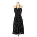 Ann Taylor Casual Dress - Midi: Black Stars Dresses - Women's Size 4