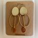 J. Crew Jewelry | J. Crew Oblong Hoop Earrings Nwt | Color: Gold | Size: Os