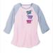 Disney Tops | Disney Parks Teacups Sequined Baseball T-Shirt | Color: Gray/Pink | Size: S