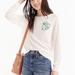 J. Crew Sweaters | J. Crew Summerweight Linen Blend Palm Leaf Pullover Sweater Women’s 2x White | Color: White | Size: 2x