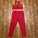 Victoria's Secret Other | New W/Tags Victoria Secret Minimum Support Sports W/Leggings Set. Red, Keyhole | Color: Red | Size: Os