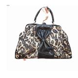 Jessica Simpson Bags | Jessica Simpson Leopard Cheetah Animal Print Bag With Black Bow | Color: Black/Brown | Size: Os