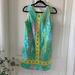 Lilly Pulitzer Dresses | Lilly Pulitzer Green And Yellow Embroidered Dress Size 8 Women’s | Color: Green/Yellow | Size: 8