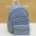 Michael Kors Bags | Michael Kors Pale Blue Signature Color Maisie Extra-Small Logo 2-In-1 Backpack | Color: Blue/Silver | Size: Various