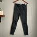 Madewell Jeans | Madewell Jeans Madewell 9" High-Riser Skinny Jean Black Denim Ripped Knees A8535 | Color: Black | Size: 28