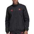 Adidas Jackets & Coats | Men's Adidas Black Tan Training Downtime Athletic Jacket | Color: Black/Red | Size: M