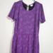Lularoe Dresses | Lularoe Purple Rose Pattern Dress | Color: Purple | Size: Xxxl