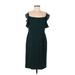 NANETTE Nanette Lepore Cocktail Dress - Sheath: Green Solid Dresses - Women's Size 8