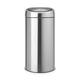 Brabantia 401084 Touch Bin Recycle - 2 x 20 Litre Inner Buckets (Matt Steel) Waste/Recycling Kitchen Bin with Removable Sorting Compartments