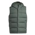 adidas Men's Helionic Down Jacket, Green Oxide, M