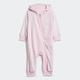 Overall ADIDAS SPORTSWEAR "I 3S FT ONESIE" Gr. 104, N-Gr, pink (clear pink, white) Kinder Overalls