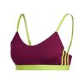 adidas Women's On 3-Stripes Sports Bra, womens, Women's Sports Bra, GC7700, Powber/Sesosl, XXS