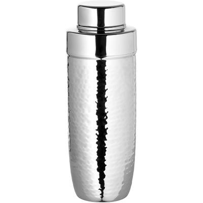 Cocktail Shaker FINK "NASSAU", silber (silberfarben), H:23,5cm Ø:8,5cm, Edelstahl, Shaker, aus Edelstahl, mit Hammerschlagstruktur Image