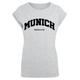 T-Shirt MERCHCODE "Merchcode Damen Ladies Munich Wording - T-Shirt" Gr. XL, grau (heathergrey) Herren Shirts T-Shirts