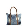 Schultertasche COLLEZIONE ALESSANDRO "Patchwork" Gr. B/H/T: 39 cm x 32 cm x 3 cm one size, blau Damen Taschen Handtaschen