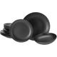 Tafelservice CREATABLE "Magic Black Coupe" Geschirr-Sets Gr. 12 tlg., schwarz Tafelservice